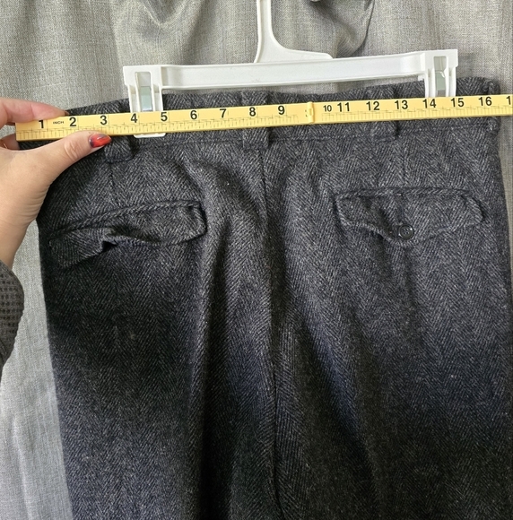 Woolrich Vtg Wool Malone Hunting Pants Trousers Size 33X27 Grey - Picture 4 of 7